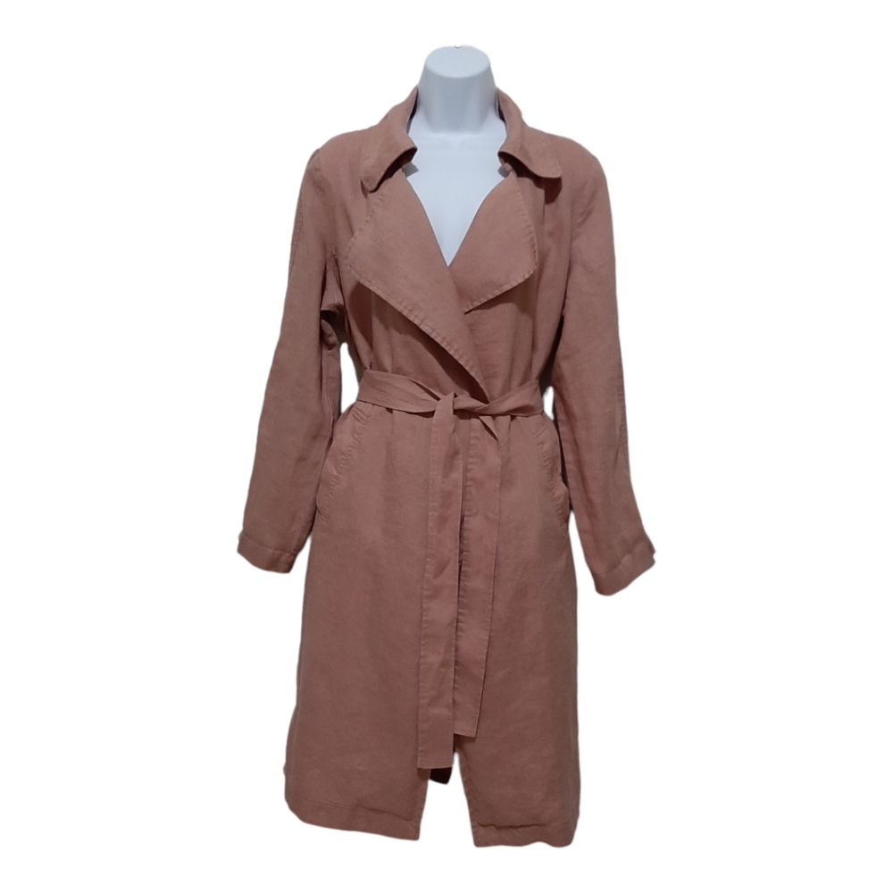 Catherine Malandrino Long Linen Cardigan Medium
